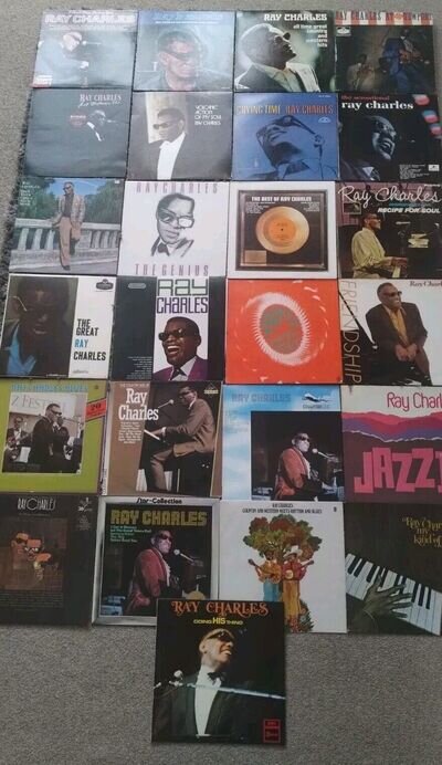 Ray Charles Album Collection, Job Lot, MINT Rare Imports, US, Europe & UK