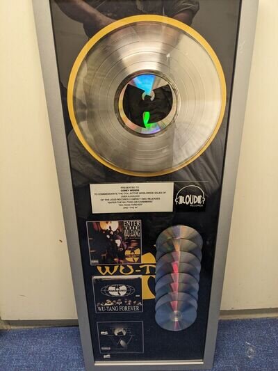 Wu-Tang Clan sales Award, Non RIAA Loud Records 8m Collective Rare Collectable