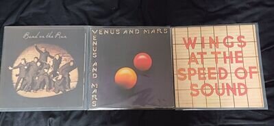 Paul McCartney and Wings vinyl albums 3off see photos