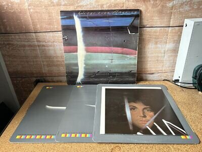 Wings Over America 1976 UK live triple vinyl LP + POSTER Paul McCartney original