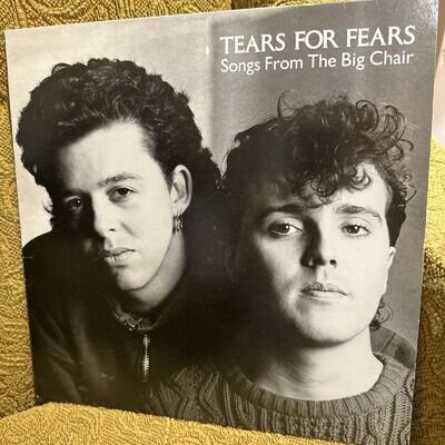 TEARS FOR FEARS - SONGS FROM THE BIG CHAIR (1985 LP) 1ST UK PRESS! VG+!