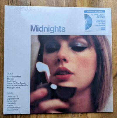 Taylor Swift - Midnights [12" Vinyl Blue Marbled Record LP] Brand new