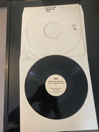 Sia Taken For Granted Uk Garage Record Rare