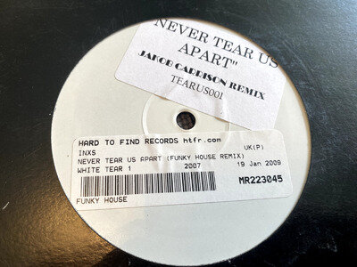 INXS Never Tear Us Apart Jakob Carrison Remix 12" Single Vinyl record US IMPORT