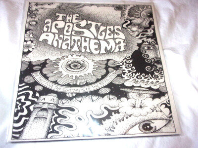 the APOSTLES / anathema punk mini LP did they fool poster booklet burn023 ex ex