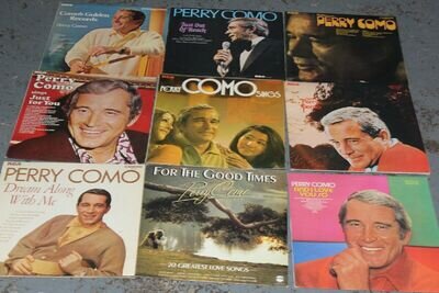 9 x Job Lot Bundle of PERRY COMO MUSIC 12” Vinyl Records - I20