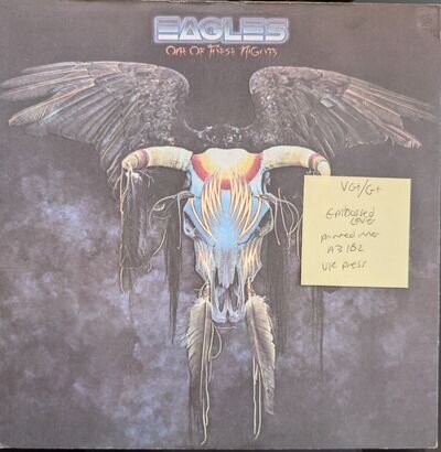 Eagles One Of These Nights Vinyl Record VG+/G+ SYLA 8759 1975