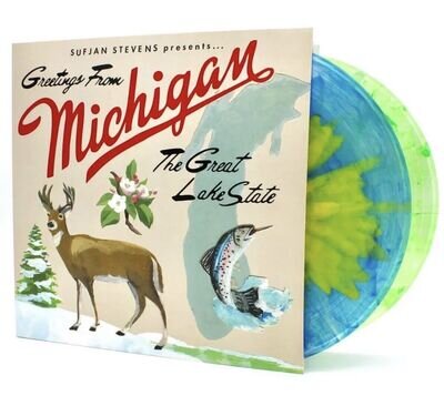 Sufjan Stevens michigan Splatter Asthmatic Kitty Coloured Vinyl. Rare. Mint.