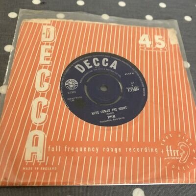 Them - Here Comes The Night - Original Single 1965