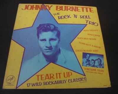 Johnny Burnette The Rock N Roll Trio Tear It Up Original 1978 Solid Smoke Vinyl