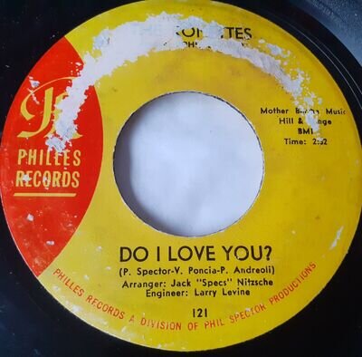 THE RONETTES Do I Love You?/Bebe and Susu 7" Philles Records VG