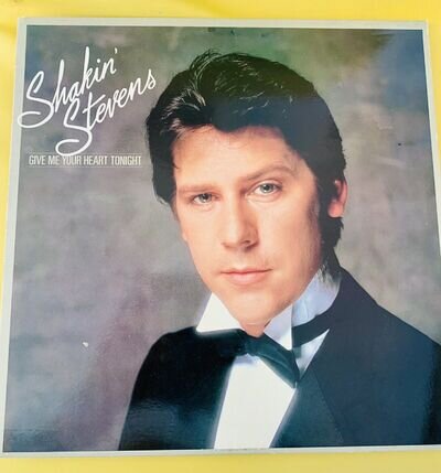 Shakin' Stevens Vinyl 12” Record Give Me Your Heart Tonight