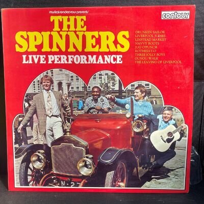 The Spinners Live Performance 12" Vinyl LP Record