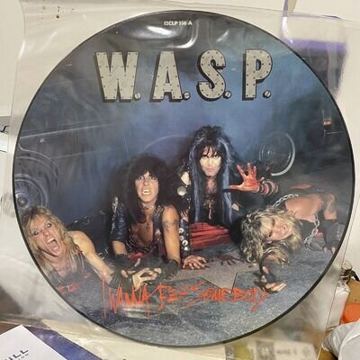 W.A.S.P. - I Wanna Be Somebody (1984 ORIGINAL) PICTURE DISC 12" VINYL MAXISINGLE