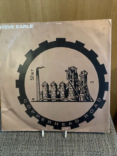 STEVE EARLE COPPERHEAD ROAD MCAT 1280 12" SINGLE PICTURE SLEEVE 1989.