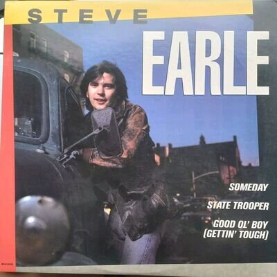 STEVE EARLE - Someday 12' MCA Rec. 1986 EX Condition