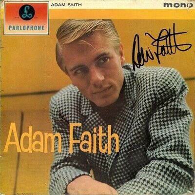 ADAM FAITH Adam Faith Vinyl Record Album LP Parlophone 1961 & Signed Autographed