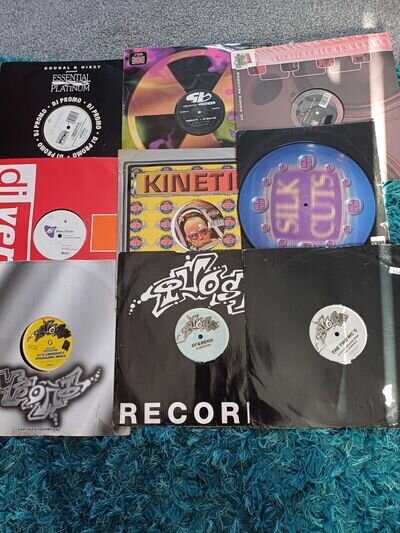 job lot of 20 x12"/10" vinyl records happy hardcore rave techno 90s SEE DETAILS