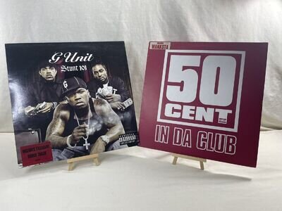 50 Cent In Da Club 12" Vinyl Record + G-Unit / Stunt 101