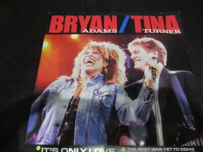 Bryan Adams and Tina Turner - It's Only Love - Vinyl Record 12" 45 RPM Single