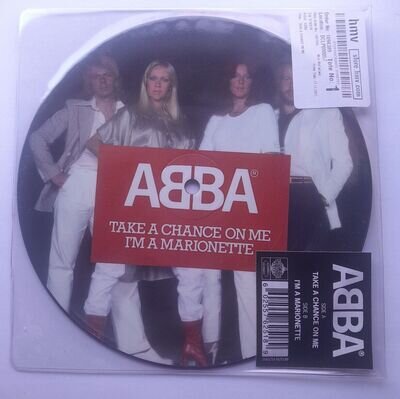 Abba Take A Chance On Me / I'm A Marionette 7" vinyl Europe Polar 2017 pic disc