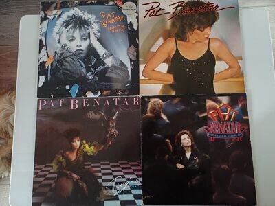 Job Lot X4 Pat Benatar Original Issue Vinyl Albums 7 The Hardway Wide Awake In