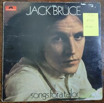 Jack Bruce Songs For A Tailor Vinyl Record VG/G+ 583058 1969