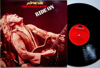 ALVIN LEE & TEN YEARS LATER- Ride On LP (1979 UK Vinyl EX) PROMO STAMPED A1/B3