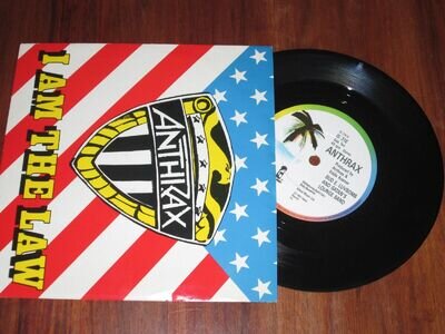 ANTHRAX - I AM THE LAW - ORIGINAL ISLAND 7" - EXCELLENT CONDITION