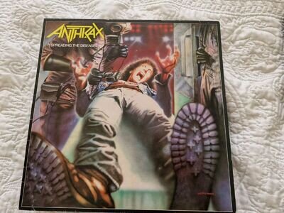 Anthrax Spreading The Disease UK vinyl LP album record MFN62