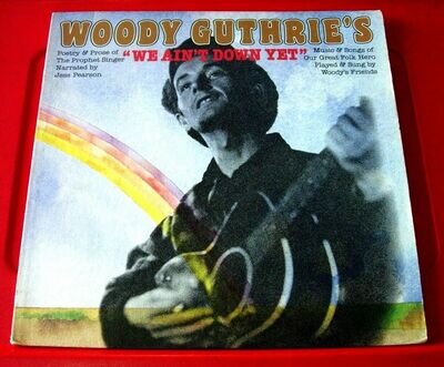 Woody Guthrie's We Ain't Down Yet LP US ORIG '76 Arlo/Ramblin Jack Elliott+VINYL