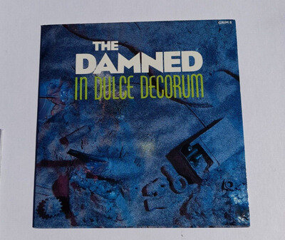 The Damned - In Dulce Decorum GRIM 8 EX/EX First UK Press 7" Vinyl