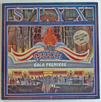 STYX - PARADISE THEATRE - 12” VINYL LP - LASER ETCHED