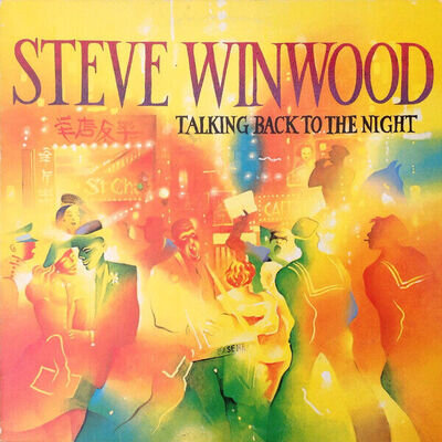 Steve Winwood - Talking Back To The Night (LP, Album, Blu) (Near Mint (NM or M-)