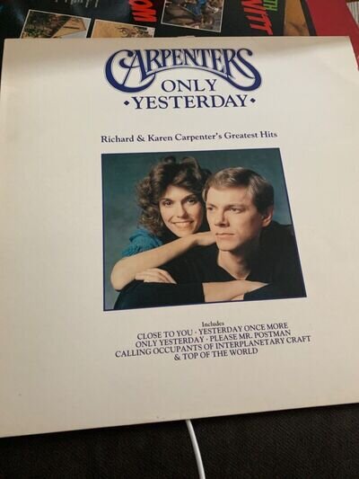 The Carpenters Only Yesterday LP Best Of Greatest Hits 1990 UK Compilation