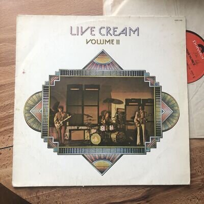 Cream Live Cream Volume 2 Vinyl Record VG+/VG+ 2383119 1972