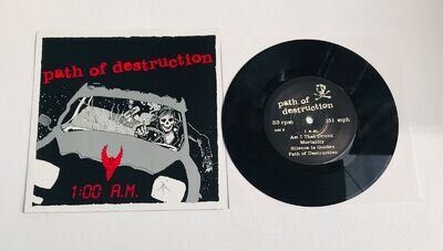 Path Of Destruction - 1:00 A.M. RARE PUNK Hardcore Vinyl Record NM / NM