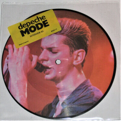 DEPECHE MODE Dave Gahan 7" Picture Disc 45 Pic Disk RARE UK Vinyl Interview 83