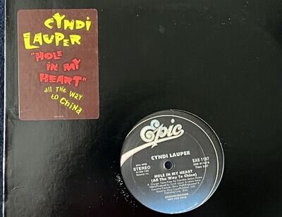 CYNDI LAUPER - Hole In My Heart 1986 DEMO "Not For Sale” 12” Single Vinyl