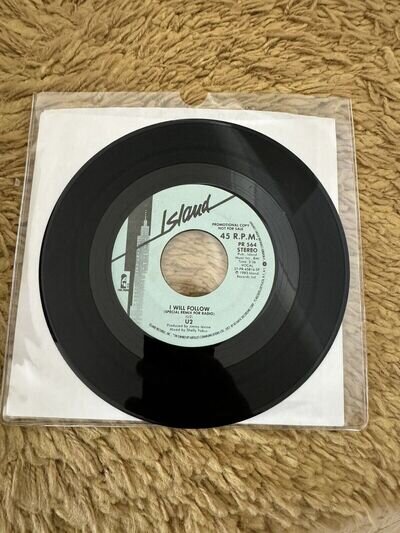 U-2 I Will Follow-scarce 1983 Promotional Vinyl 7” Single-island Records Remix