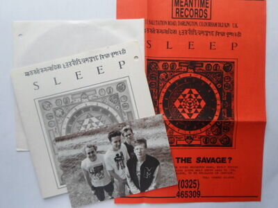 Sleep Suffocation 7" Meantime COXEP5 EX/EX 1989 wraparound picture sleeve with i