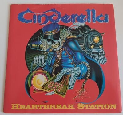 CINDERELLA - HEARTBREAK STATION VINYL 45. PLAYS EXCELLENT. VER 53.