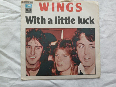 Wings - With a little luck 7" ( Italy ) Looks in VG+ condition.