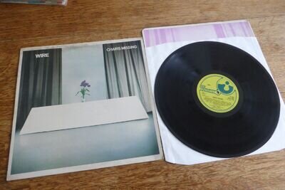 Wire - Chairs Missing UK 1978 1st Harvest SHSP 4093 Lilac Inner Post Punk LP