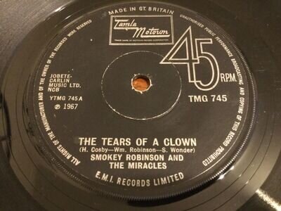 SMOKEY ROBINSON & MIRACLES ~ THE TEARS OF A CLOWN 7" MOTOWN ~ TMG 745