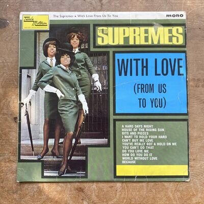 The Supremes With Love (From Us To You) vinyl album Motown mono