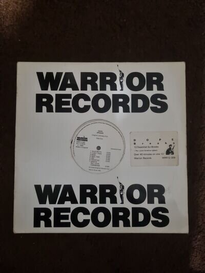 DOPE BREAKS - ORIG UNKNOWN DJ's 1989 WARRIOR RECORDS WRR12 006 -breaks -