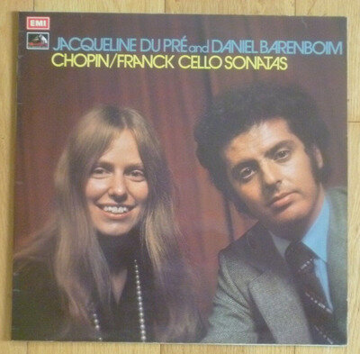 ASD 2851 CHOPIN FRANCK CELLO SONATAS JACQUELINE DU PRE BARENBOIM VINYL LP RECORD