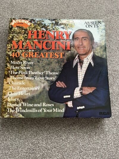 Henry Mancini 40 Greatest Vinyl Album 12”