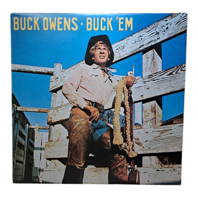 Buck Owens 12" Vinyl LP Buck 'Em 1976 Warner Bros Country Album K 56312